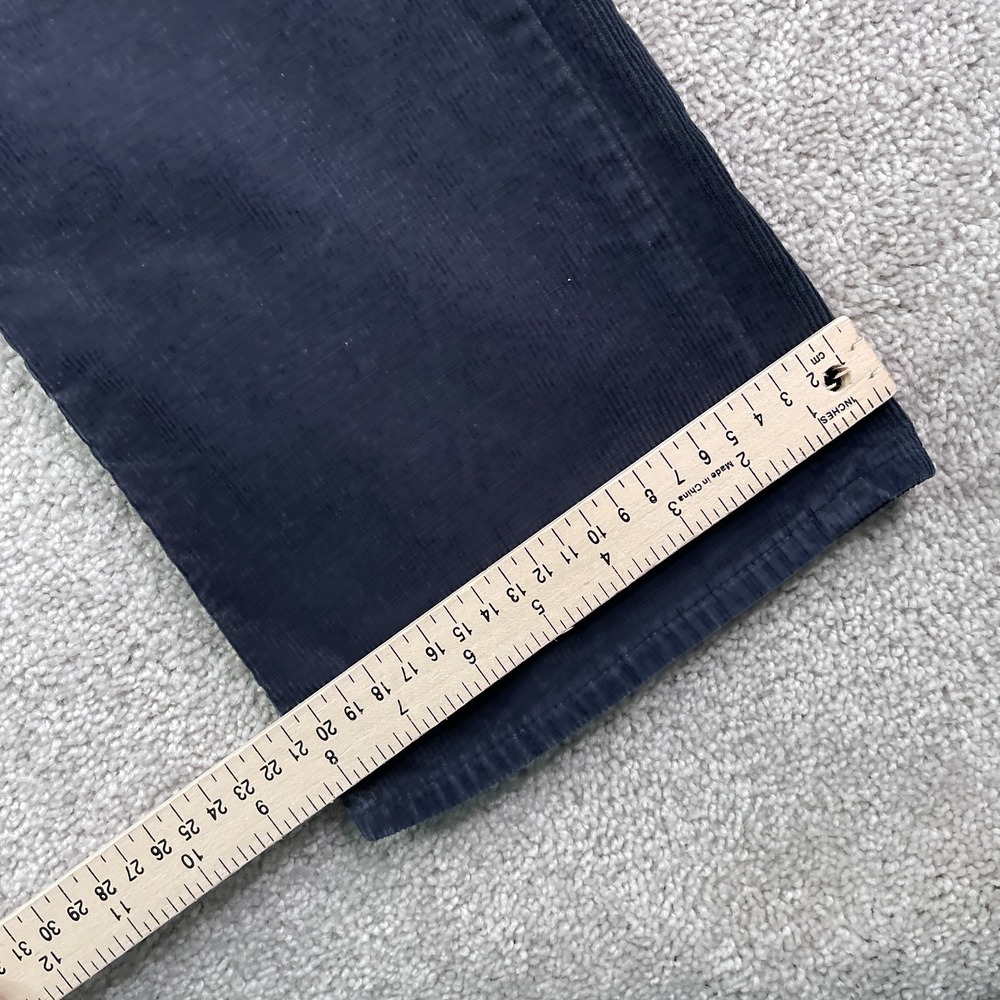 Vintage Polo Ralph Lauren Pants Mens 34x34 Blue Corduroy 650 Straight Cords - Picture 8 of 14